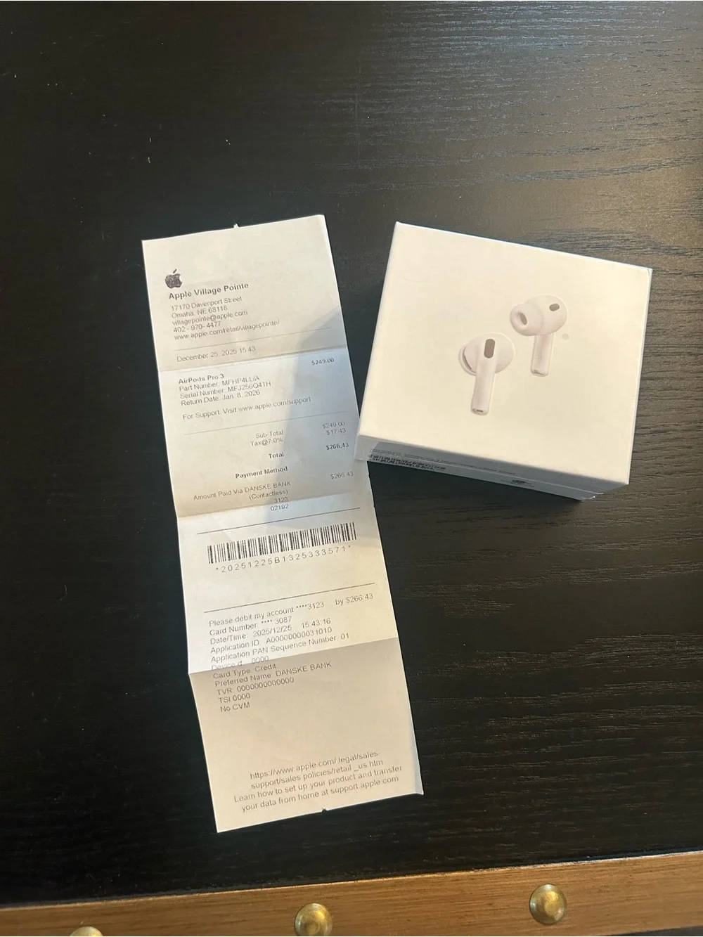 Apple AirPods Pro 3 (White) Wireless Earbuds with Charging Case